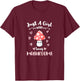 Just A Girl Who Loves Mushrooms T-Shirt - T-Shirt | Maroon
