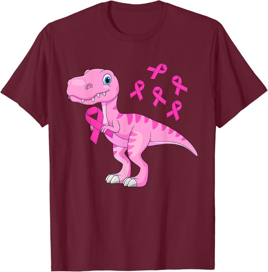 Breast Cancer Awareness Shirt Toddler Boys Pink Ribbon Kids T-Shirt - T-Shirt | Maroon