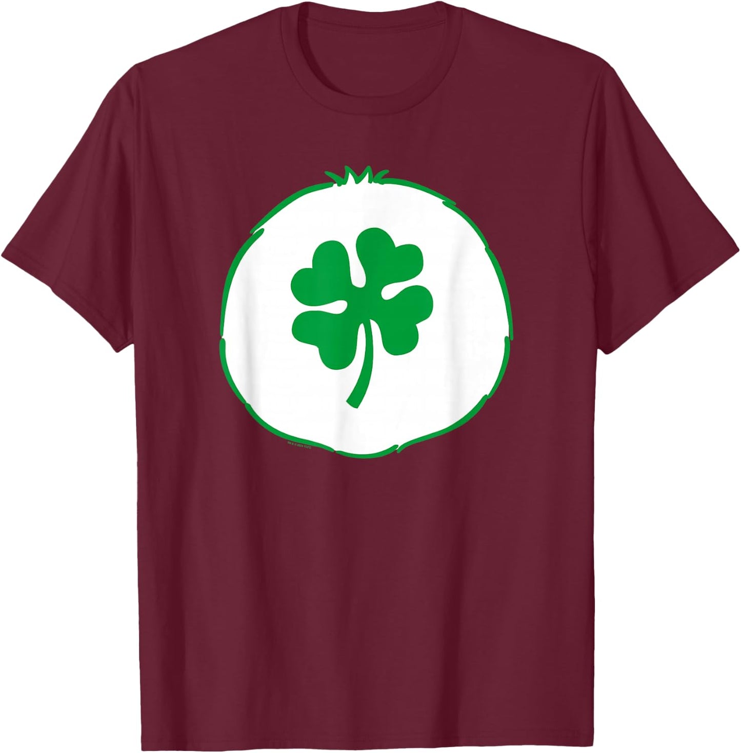 Care Bears Halloween Good Luck Bear Shamrock Belly Costume T-Shirt - T-Shirt | Maroon