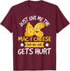 Just Give Me The Mac & Cheese - Macaroni Cheesy Noodle Lover Small T-Shirt - T-Shirt | Maroon