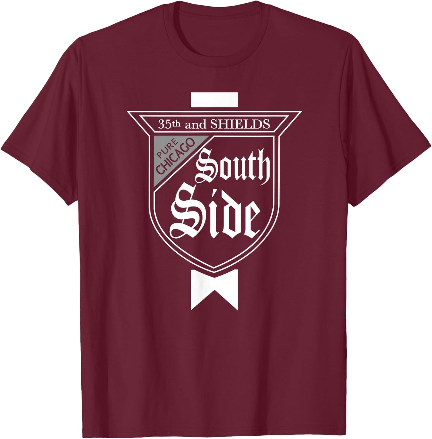 SouthSide Chicago Parody Beer Label South Side Baseball T-Shirt - T-Shirt | Maroon