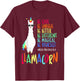 Funny Llamacorn - Funny Cute Llama Unicorn T-Shirt - T-Shirt | Maroon