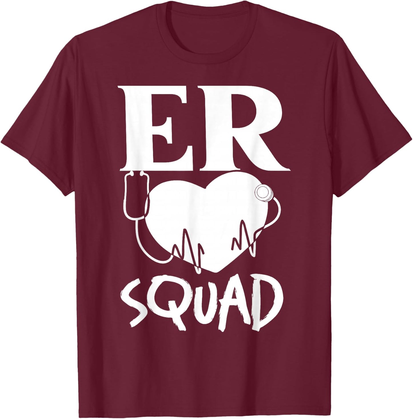 Emergency Room Technician ER Nurse Hospital Department T-Shirt - T-Shirt | Maroon