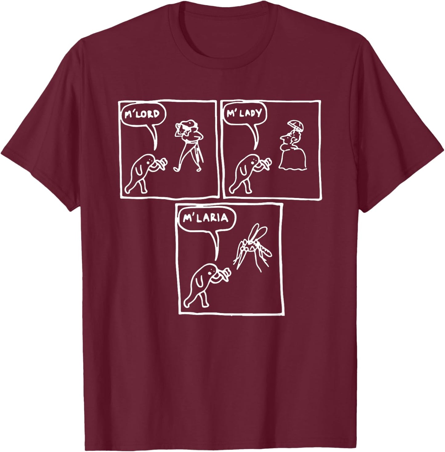 Internet Meme Mosquito Malaria Scientist Funny Bug T-Shirt - T-Shirt | Maroon