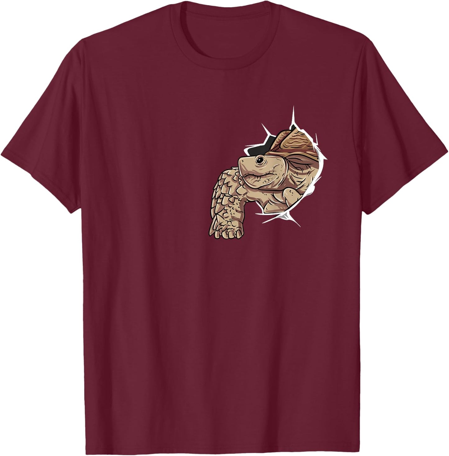 Sulcata Turtle Gift - I Love My African T-Shirt - T-Shirt | Maroon