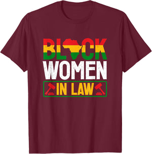 Black Women Lawyer African American Attorney Law Students T-Shirt - T-Shirt | Maroon