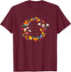 Disney Mickey & Minnie Mouse Thankful for Friends Autumn T-Shirt - T-Shirt | Maroon