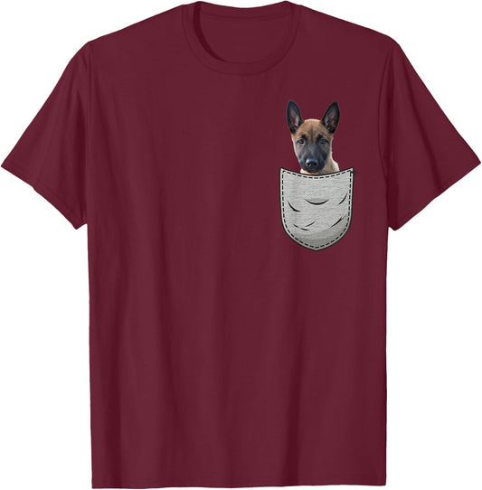 Belgian Malinois puppies dog lovers Mechelaar Men Women Girls Kids T-Shirt - T-Shirt | Maroon