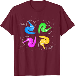 Worms on a String in The Space T-Shirt - T-Shirt | Maroon