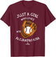 A Girl Who Loves Alejandro Kirk Baseball Player Toronto T-Shirt - T-Shirt | Maroon