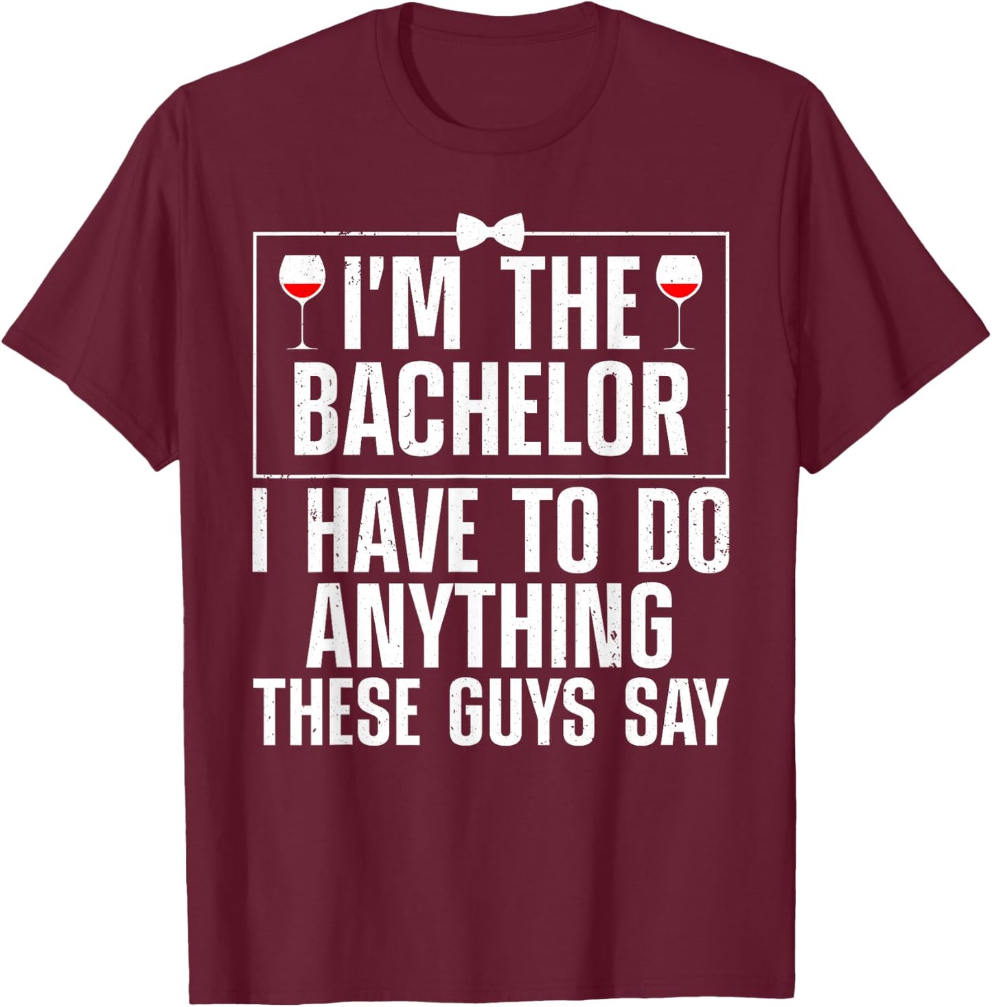 Funny Bachelor Party Design Boys Bachelor Groomsmen T-Shirt - T-Shirt | Maroon