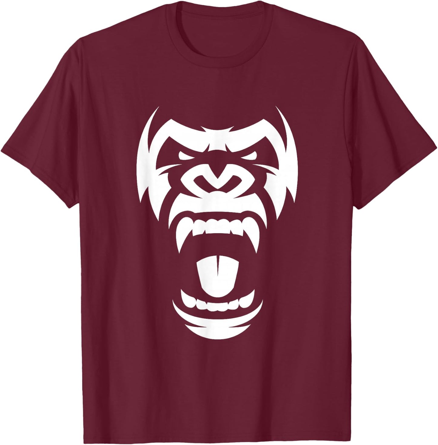 Angry Gorilla - Furious Silverback Small T-Shirt - T-Shirt | Maroon
