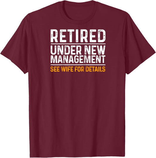 Funny Retirement Design Men Dad Retiring Party Humor Lovers Raglan Baseball T-Shirt - T-Shirt | Maroon