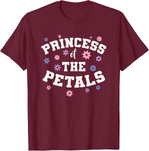 Princess of the Petals Flower Girl Wedding T-Shirt - T-Shirt | Maroon
