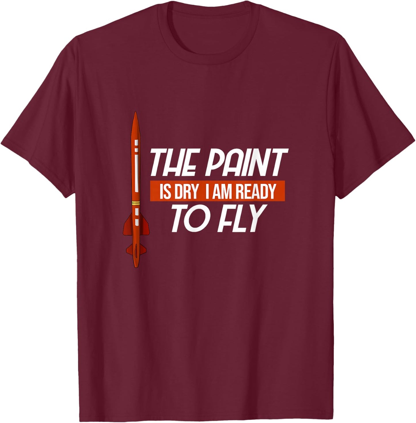 Hobby Model Rocketry Design for a Space Rocket Scientist T-Shirt - T-Shirt | Maroon
