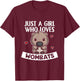 Just A Girl Who Loves Wombats Cute Wombat Costume T-Shirt - T-Shirt | Maroon