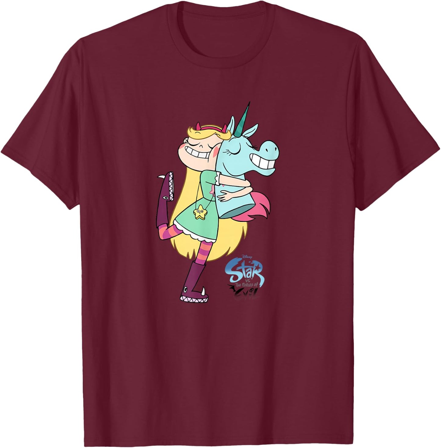 Disney Channel Star vs. The Forces of Evil T-Shirt - T-Shirt | Maroon