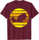 Retro Style Chinchilla Silhouette Vintage T-Shirt - T-Shirt | Maroon
