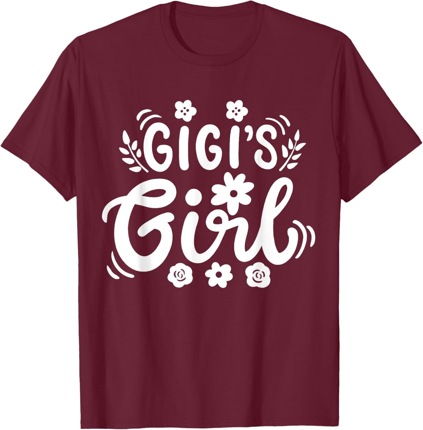 Granddaughter Gigi Grandma Grandmother T-Shirt - T-Shirt | Maroon