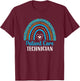 Patient Care Technician Rainbow PCT Healthcare Assistants T-Shirt - T-Shirt | Maroon
