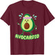 Avocardio Avo-Cardio Exercising Fitness Gym Runner Avocado T-Shirt - T-Shirt | Maroon
