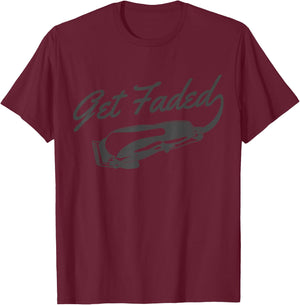 Get Faded Barber Hairdresser Hairdresser Fadecut Funny Gift T-Shirt - T-Shirt | Maroon