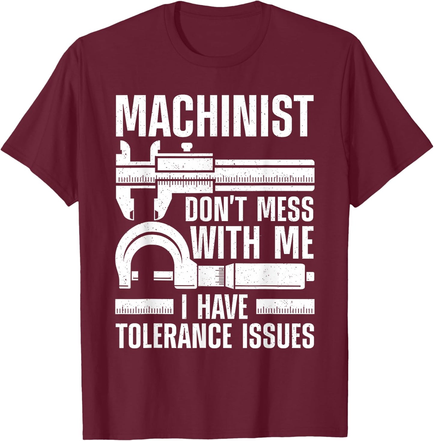 Funny Machinist Art Women Machine Operator Machinist T-Shirt - T-Shirt | Maroon