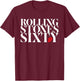 Official Rolling Stones Sixty T-Shirt - T-Shirt | Maroon