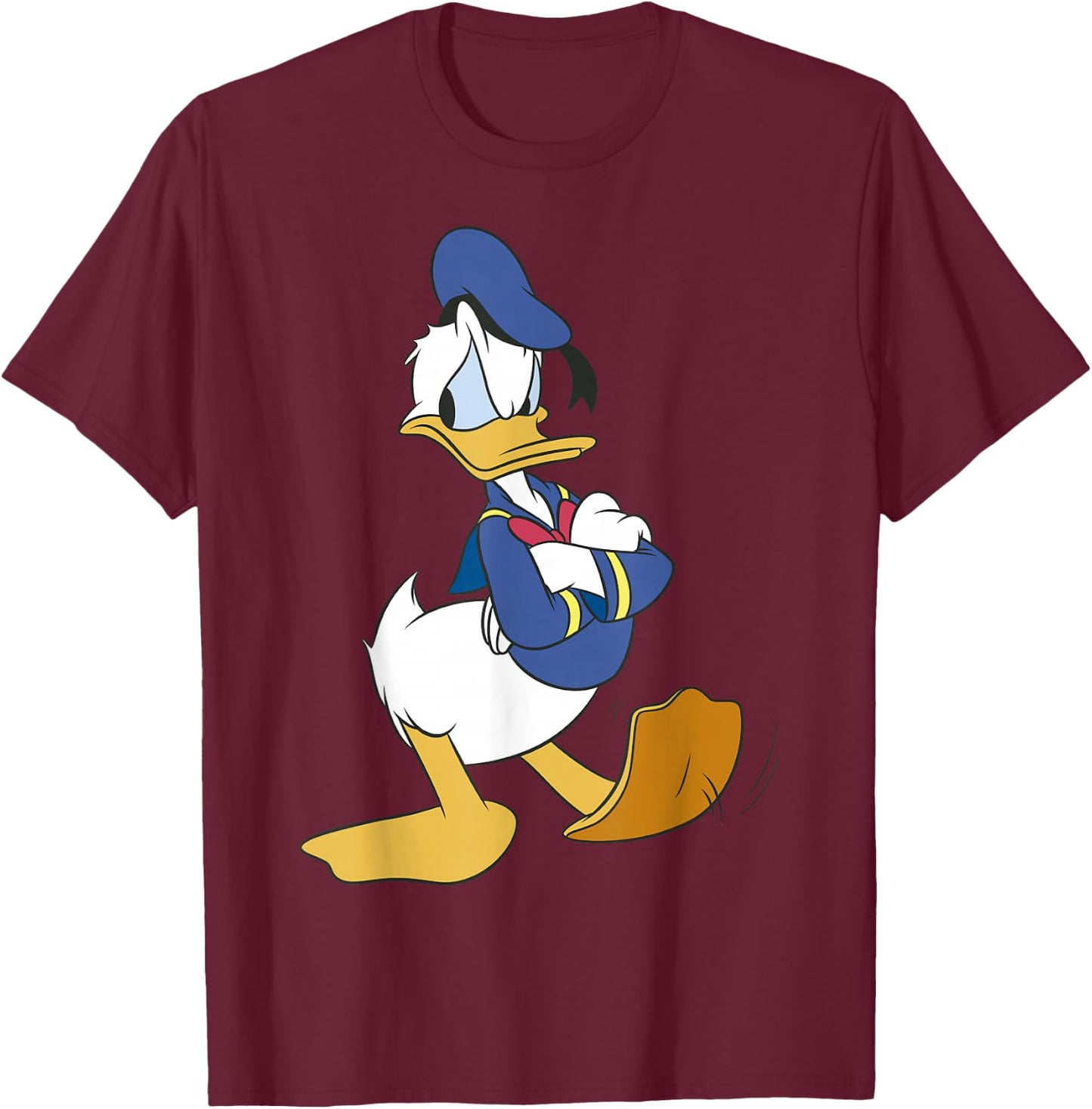 Disney Mickey And Friends Donald Duck Traditional Portrait T-Shirt - T-Shirt | Maroon