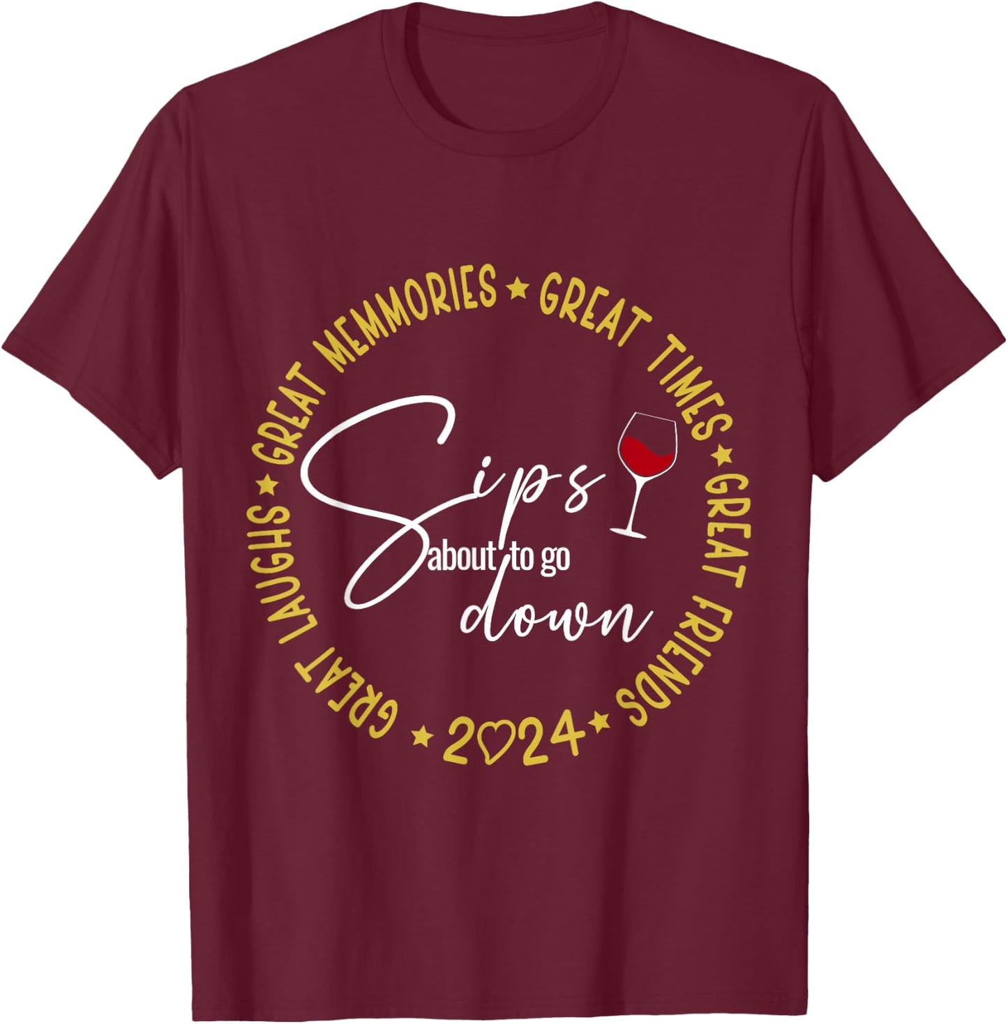 Girls Trip 2024 Weekend Birthday Vacation Matching T-Shirt - T-Shirt | Maroon