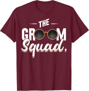 Bachelor Party Bachelor The Groom Squad Bachelor Groom Squad T-Shirt - T-Shirt | Maroon