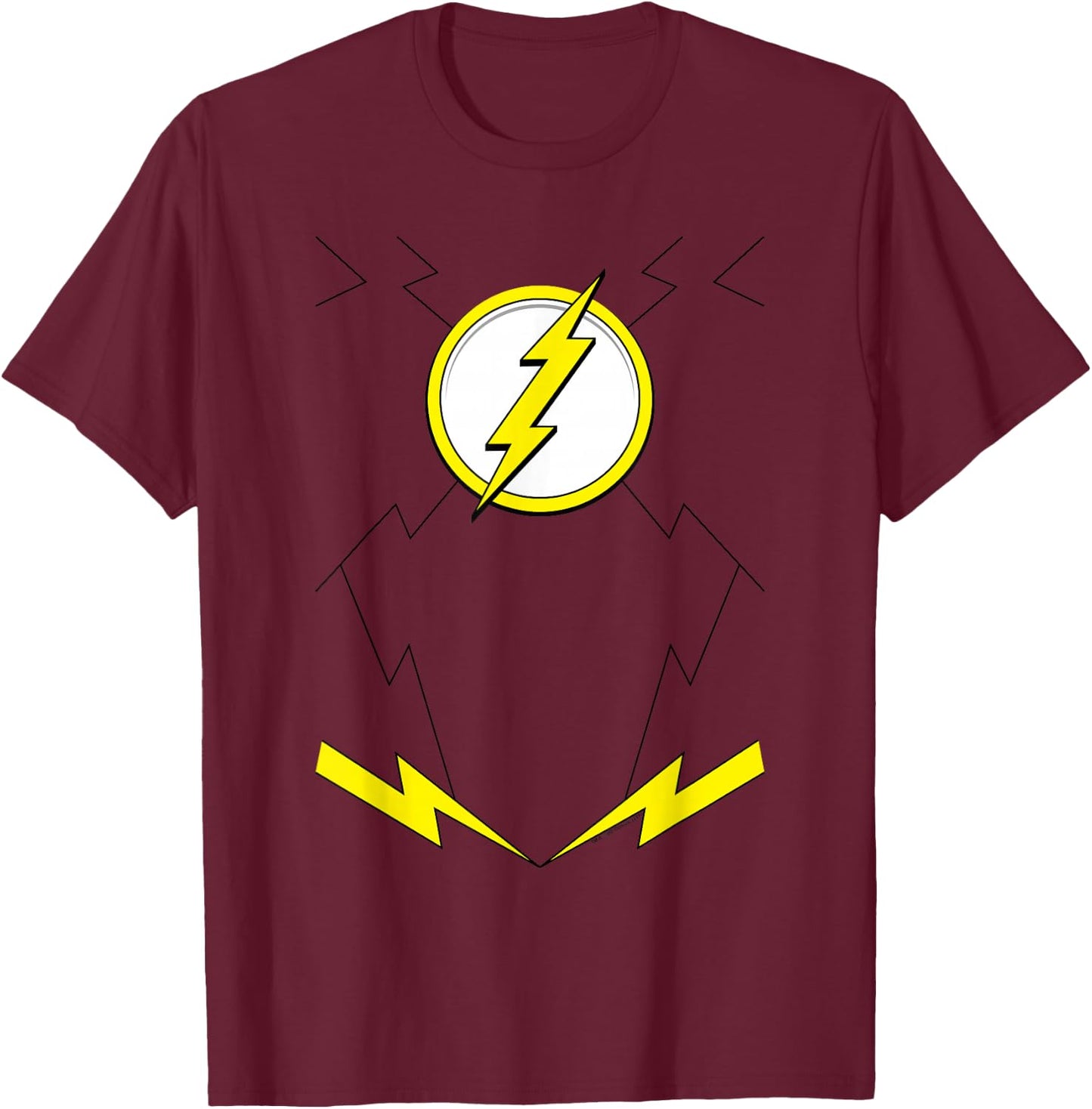 The Flash New Uniform T-Shirt - T-Shirt | Maroon