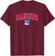 New York Rangers Arch Over - Black, -Adults, Short Sleeve, , NHL, New York Rangers, Sports Fan T-Shirt - T-Shirt | Maroon