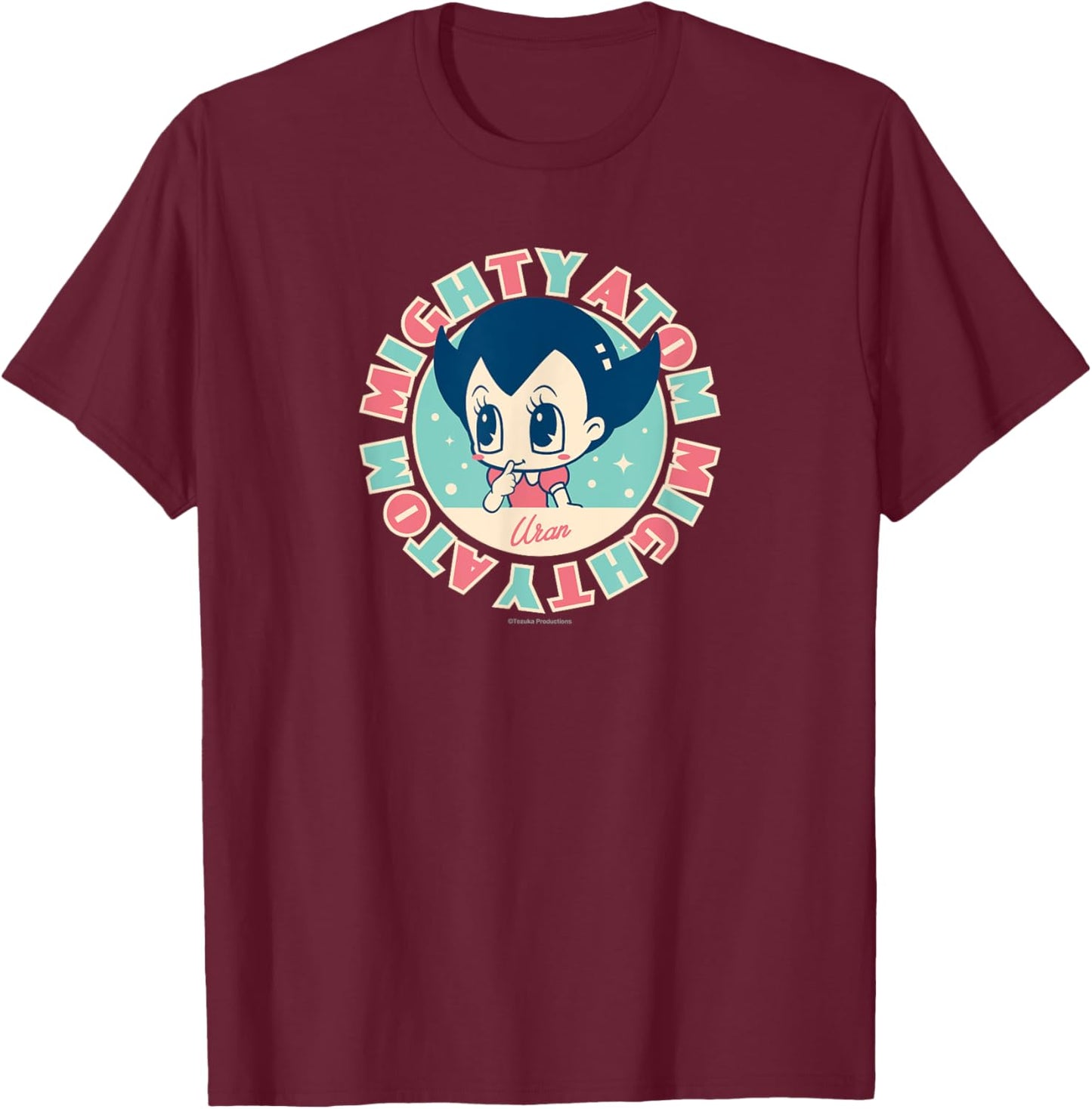 Astro Boy retro (Uran) (C)Tezuka Productions T-Shirt - T-Shirt | Maroon