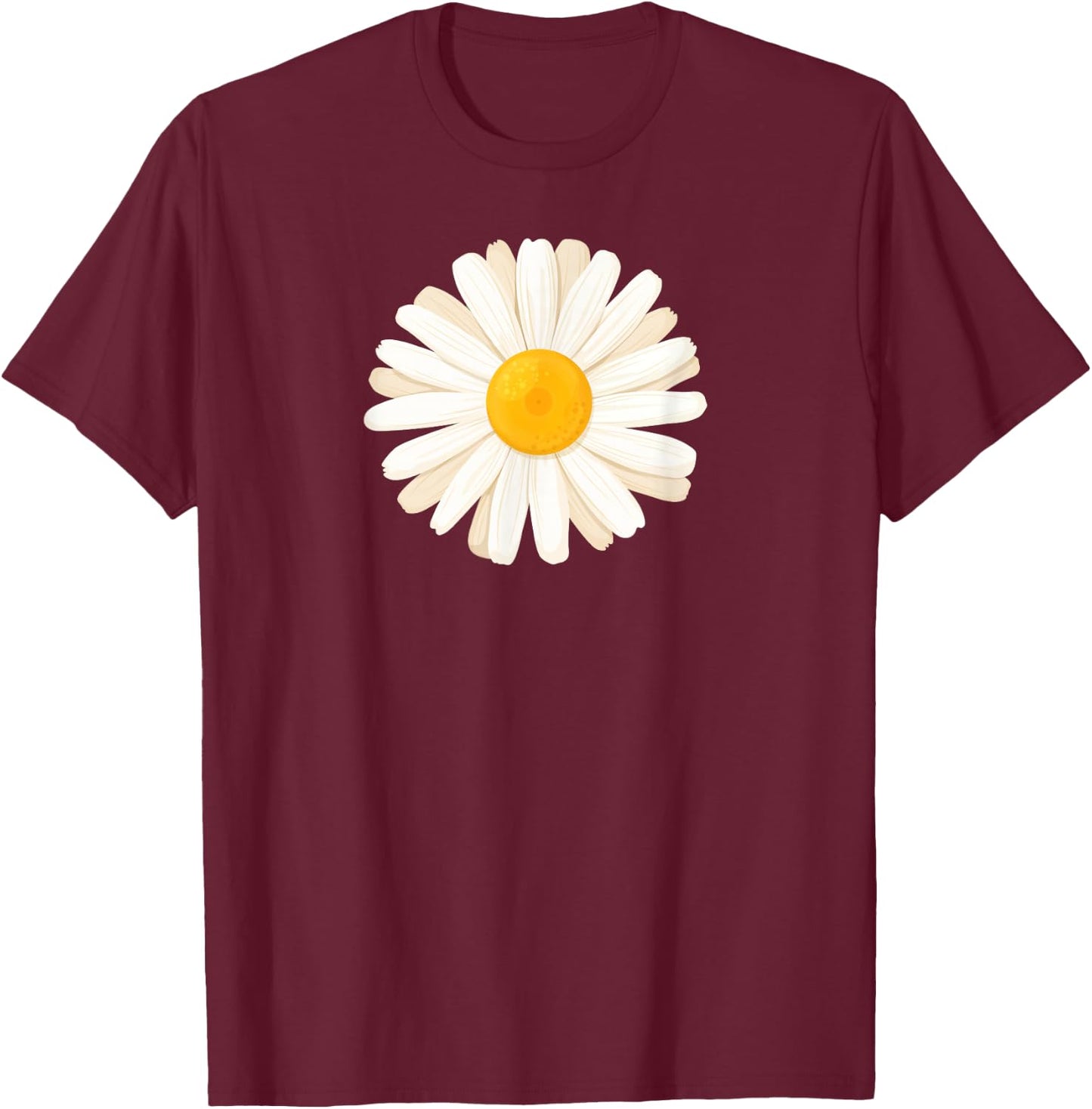 Marguerites Daisy Summer Daisies Flower Garden Gardeners T-Shirt - T-Shirt | Maroon