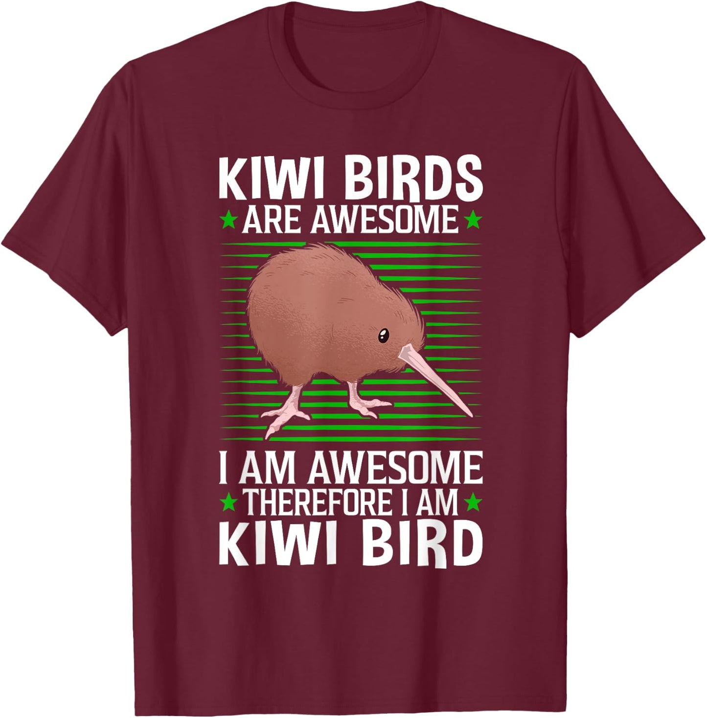 Kiwi Birds are awesome flightless Kiwi bird T-Shirt - T-Shirt | Maroon