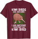 Kiwi Birds are awesome flightless Kiwi bird T-Shirt - T-Shirt | Maroon