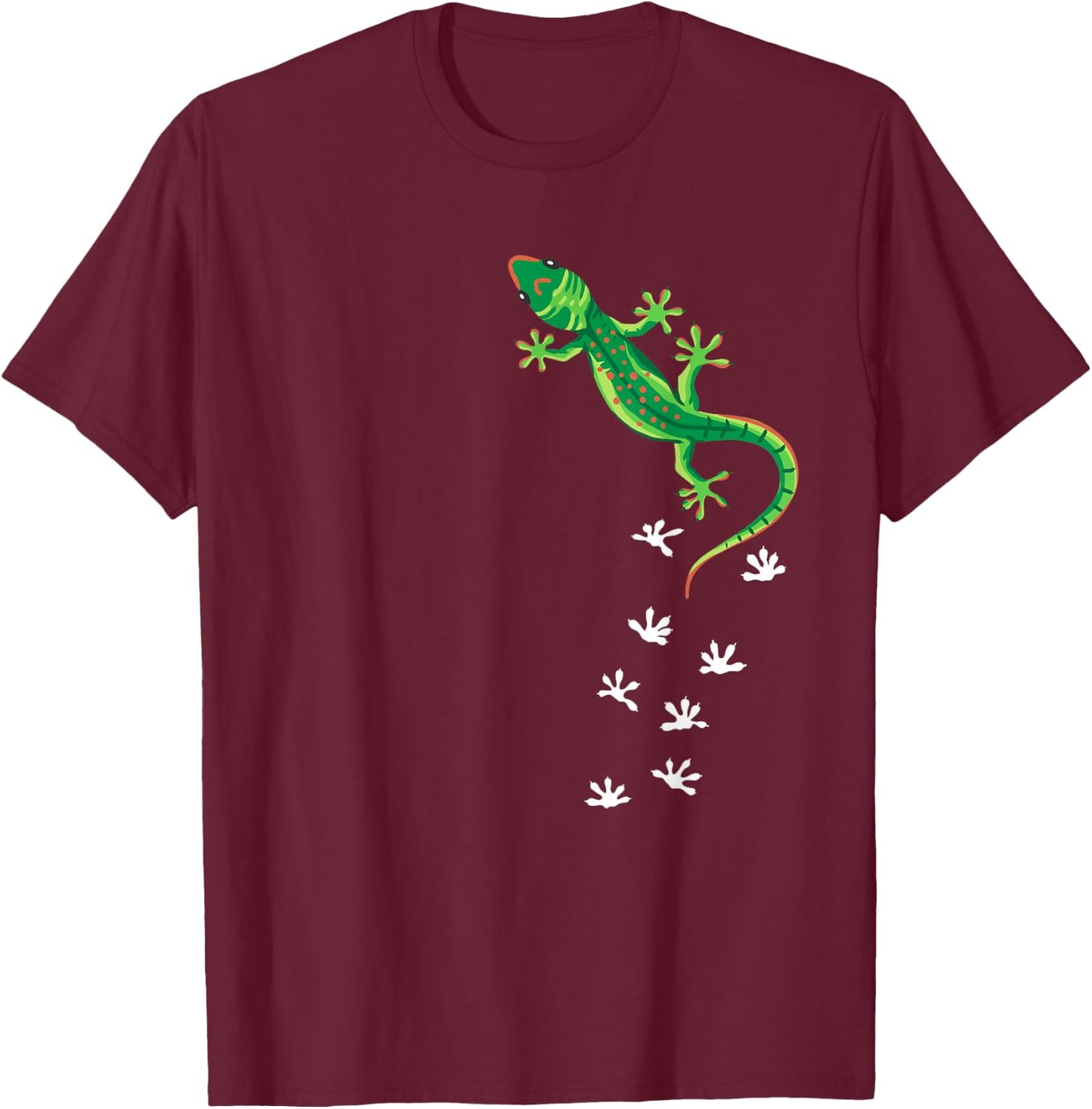 Cool Lizard Art Men Women Herpetology Reptile Lizard Lover Small T-Shirt - T-Shirt | Maroon