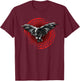 Odin Ravens Huginn & Muninn Vegvisir Vikings Celtic Nordic T-Shirt - T-Shirt | Maroon
