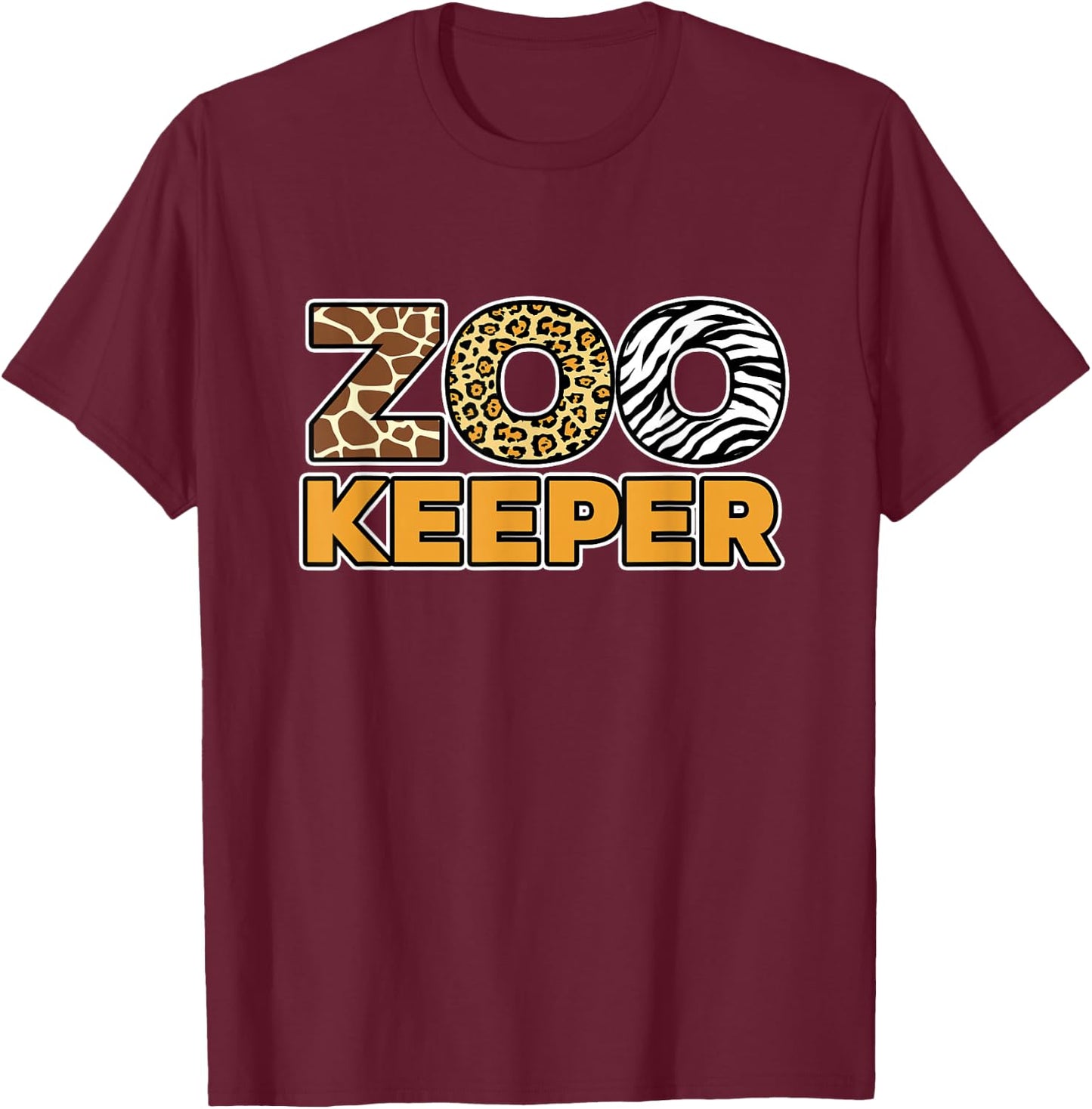 Zookeeper African Savanna T-Shirt - T-Shirt | Maroon