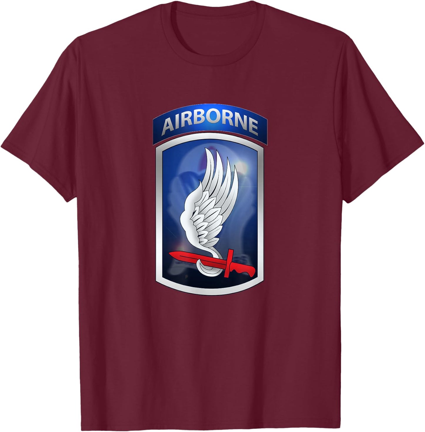 U. S. Army 173rd Airborne T-Shirt - T-Shirt | Maroon