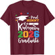 Proud Mommy of A Kindergarten Class of 2026 Graduate Grad T-Shirt - T-Shirt | Maroon