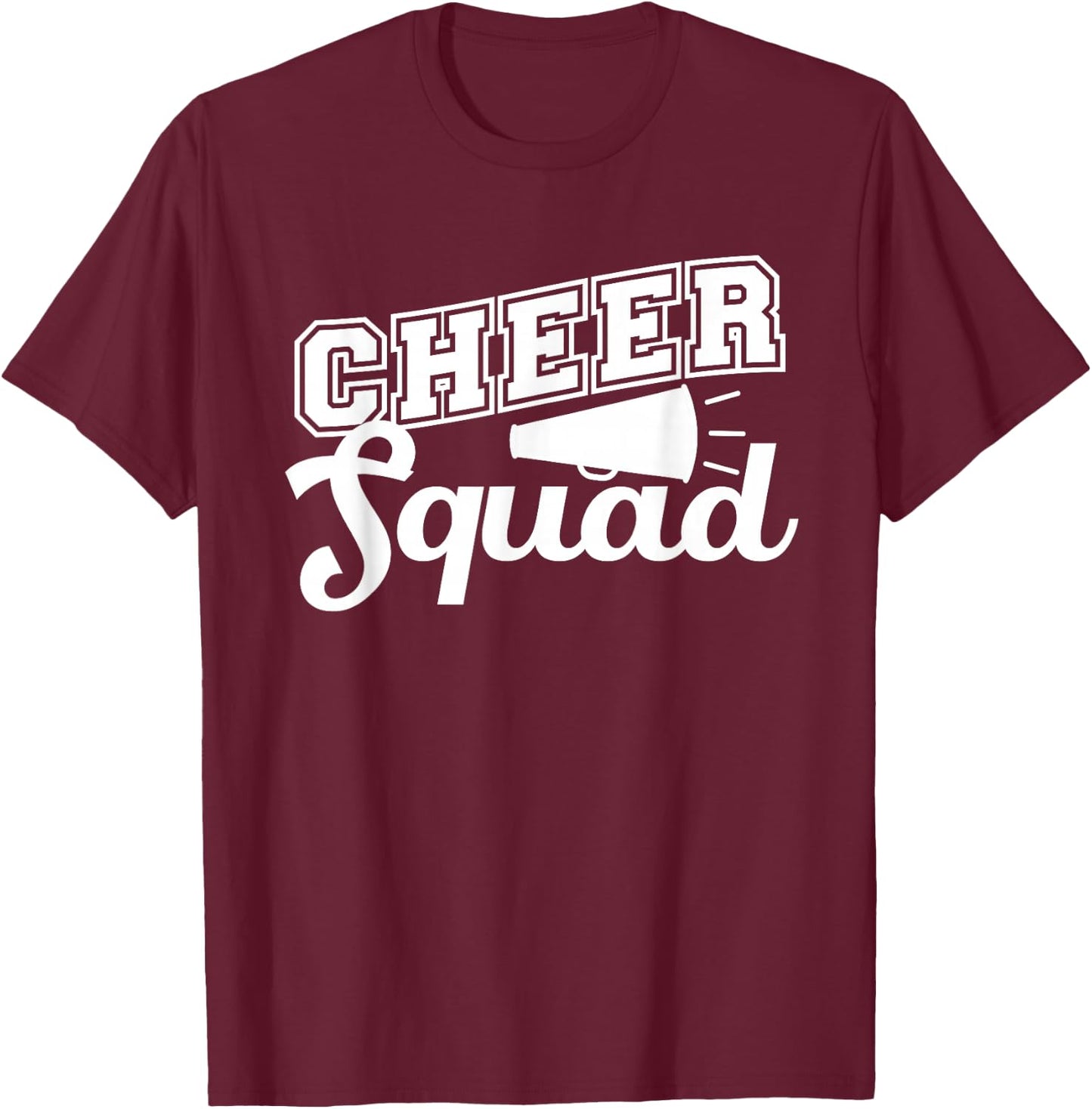 Cute Cheerleader Art Women Girls Cheer Squad Cheer Flyer T-Shirt - T-Shirt | Maroon