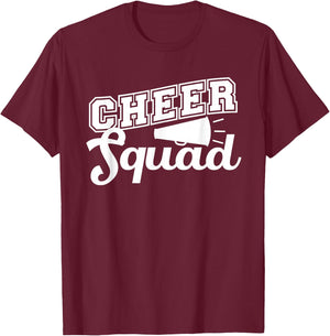 Cute Cheerleader Art Women Girls Cheer Squad Cheer Flyer T-Shirt - T-Shirt | Maroon