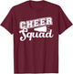 Cute Cheerleader Art Women Girls Cheer Squad Cheer Flyer T-Shirt - T-Shirt | Maroon