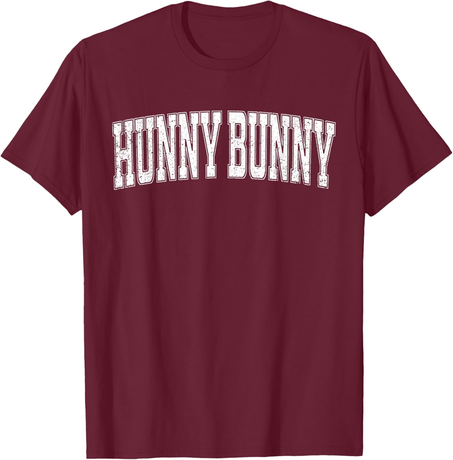 Hunny Bunny Varsity Style Honey Bunny T-Shirt - T-Shirt | Maroon