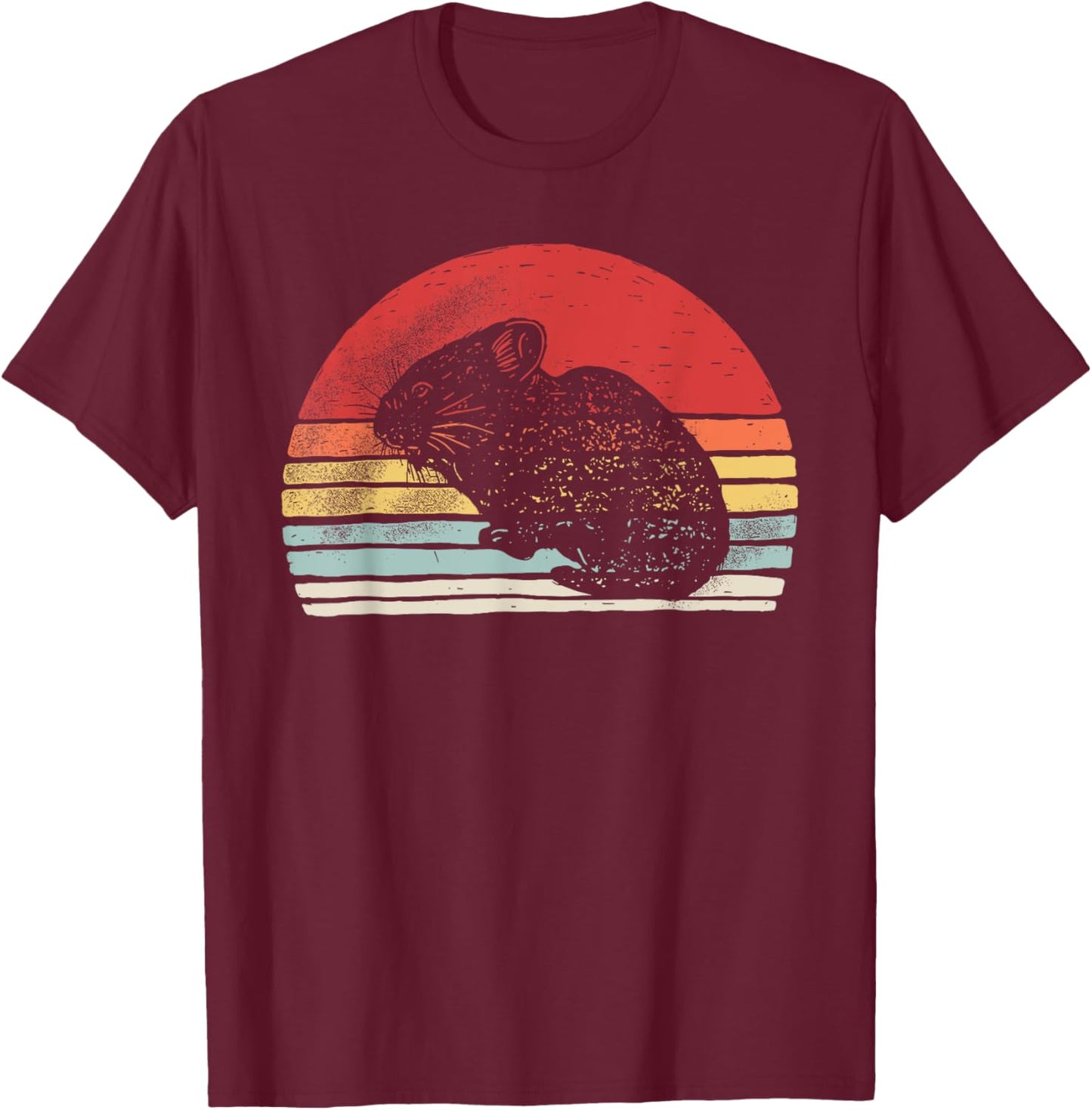 Catch Some Rays Vintage Retro Pika T-Shirt - T-Shirt | Maroon