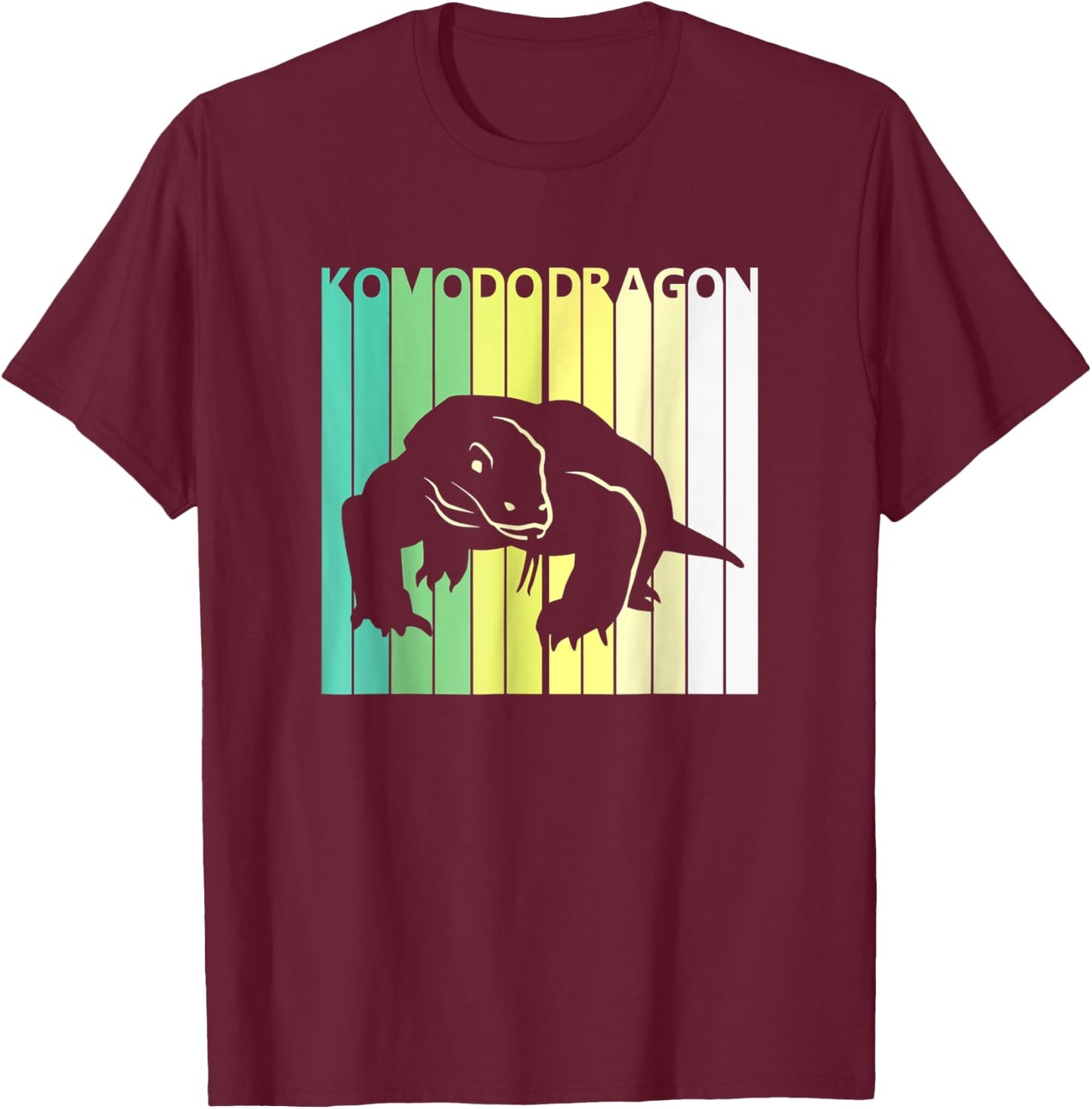 Wild Animal Komodo Dragon St Patrick's Day T-Shirt - T-Shirt | Maroon