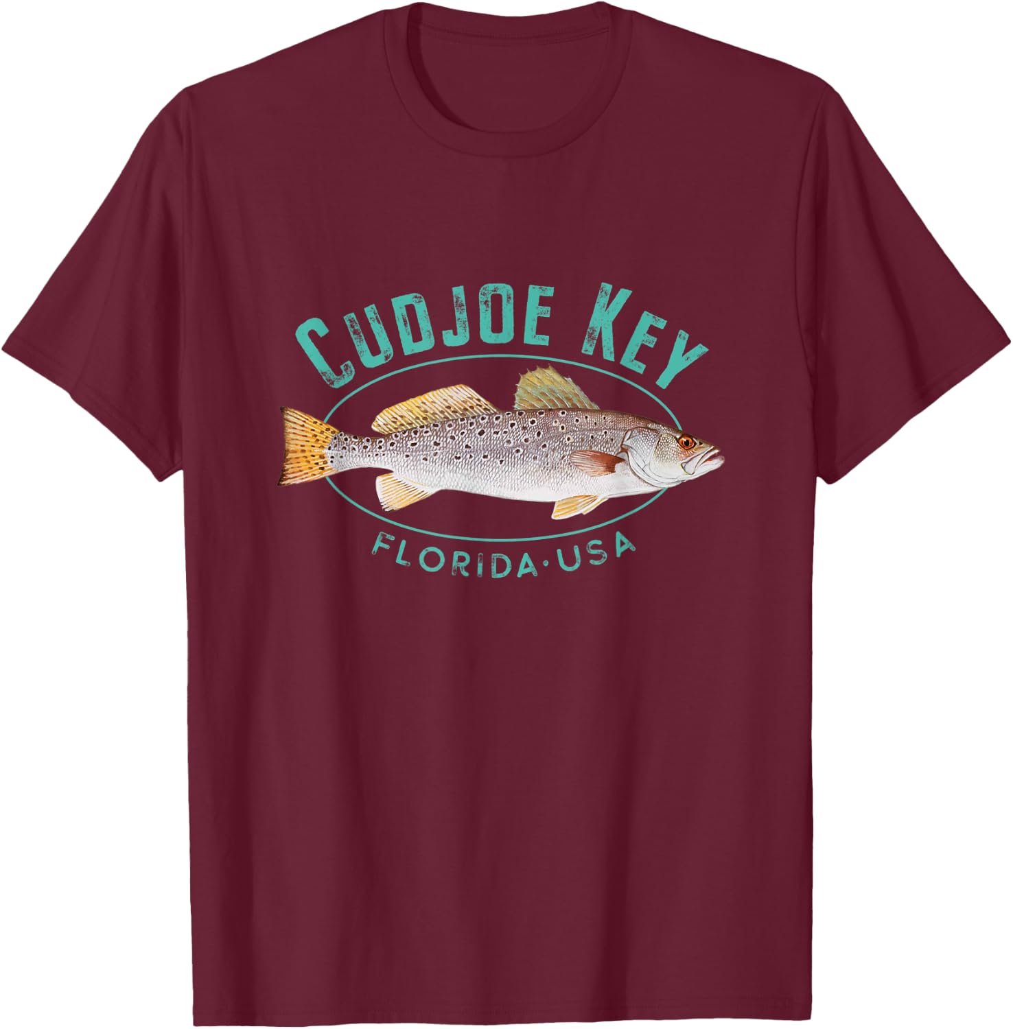 Cudjoe Key Florida T-Shirt - T-Shirt | Maroon