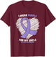 I Wear Purple For My Uncle Testicular Cancer Awareness T-Shirt - T-Shirt | Maroon